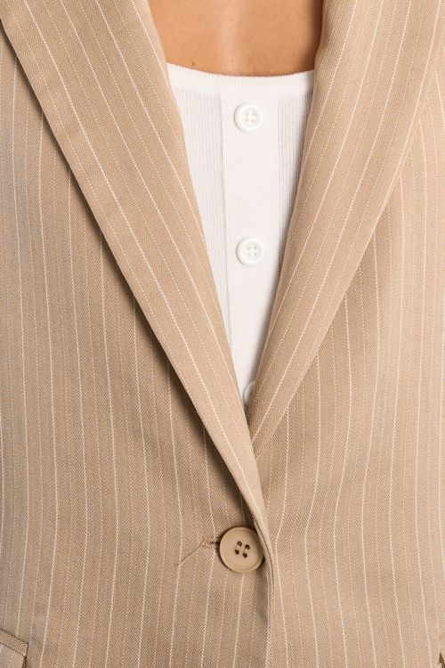 Blazer droit rayé