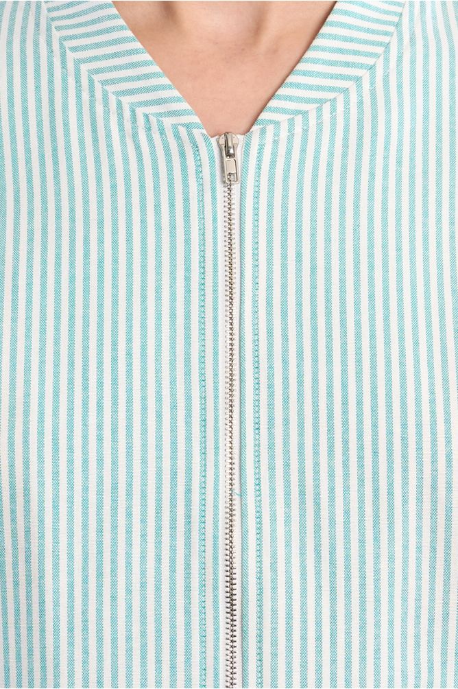 Veste bomber rayée en coton