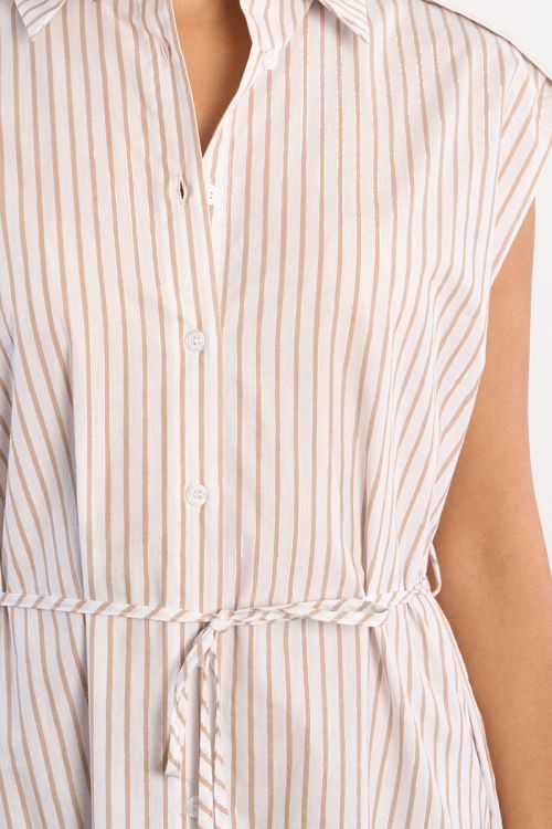 Cotton shirt mini dress