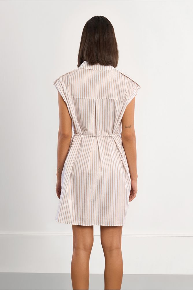 Cotton shirt mini dress