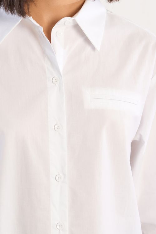 Wide cotton shirt