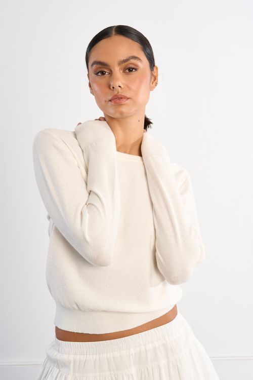 Basic rhinestone sweater