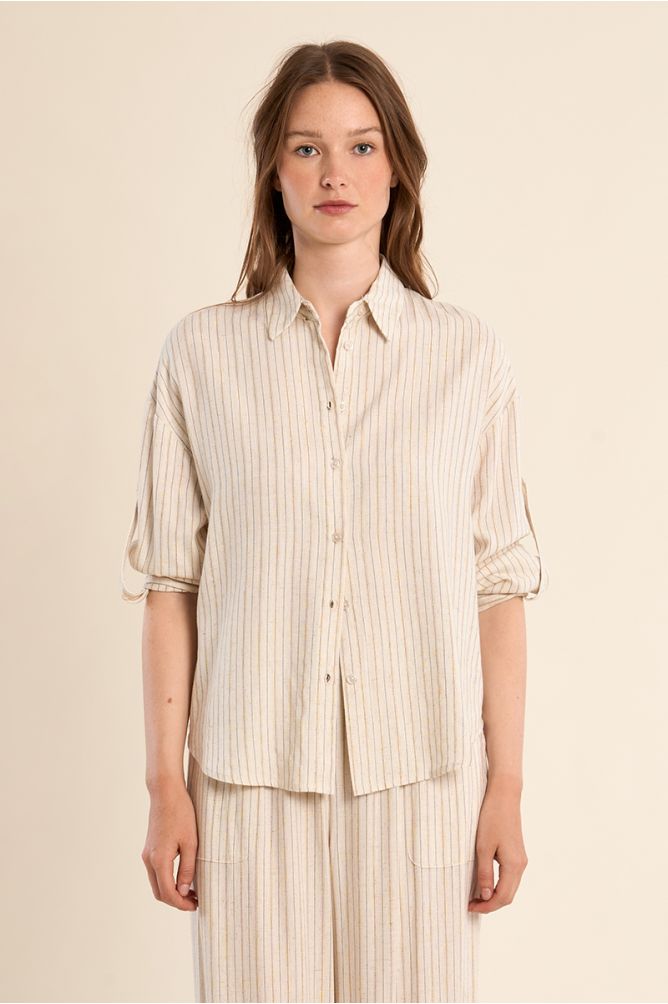 Casual, striped shirt