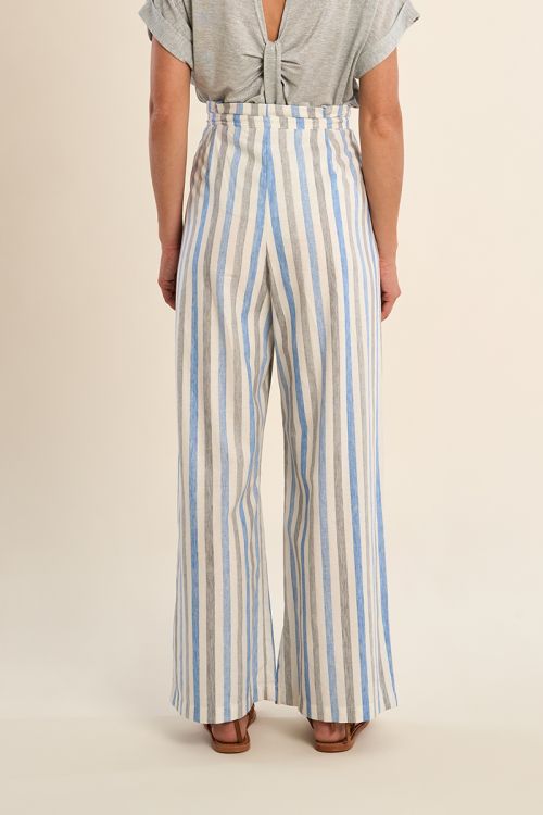 Wide pants, striped