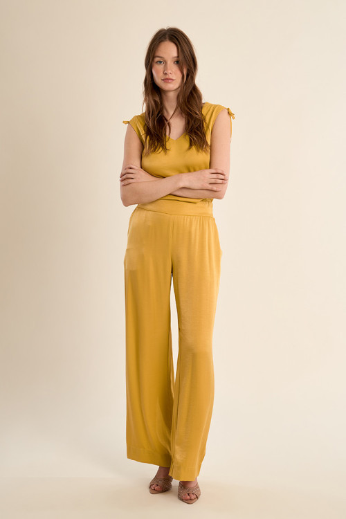 Pantalon droit fluide