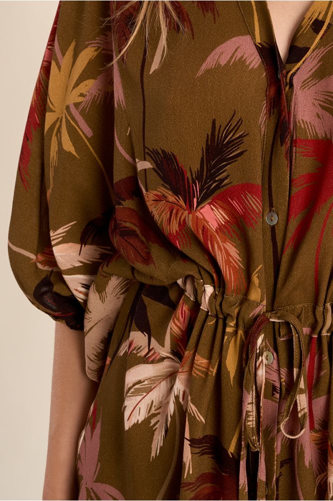 Robe courte, imprimée