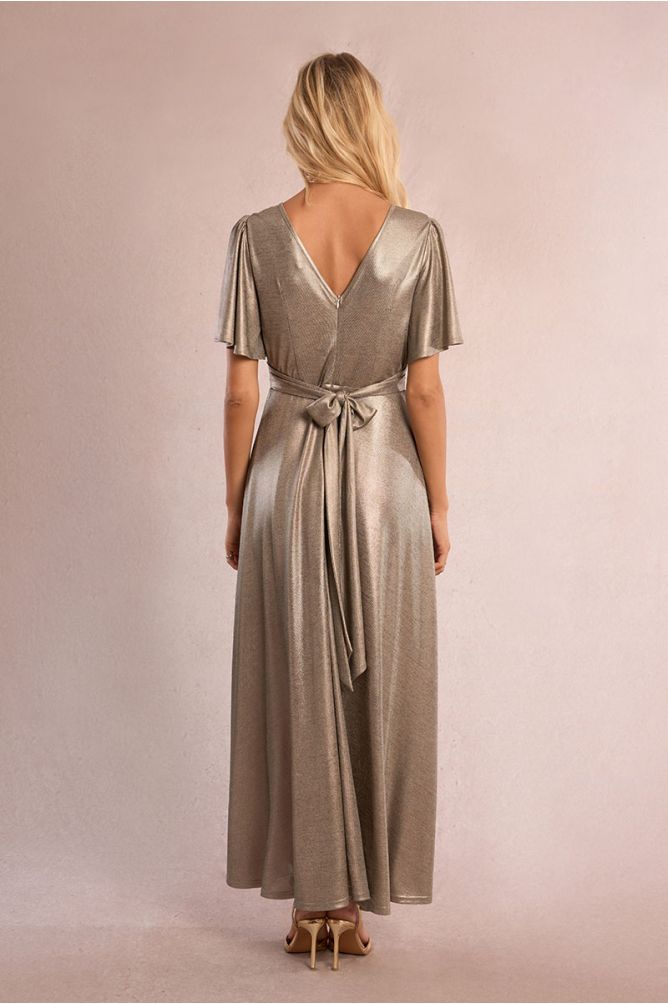 Robe longue irisée