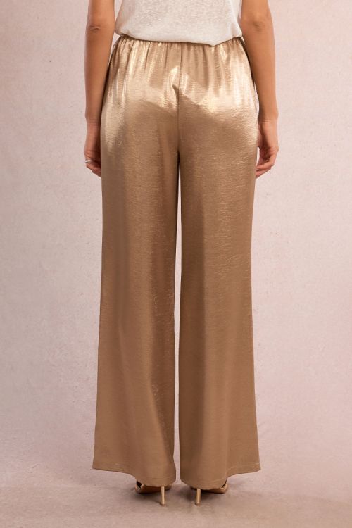 High-waisted trousers, satin