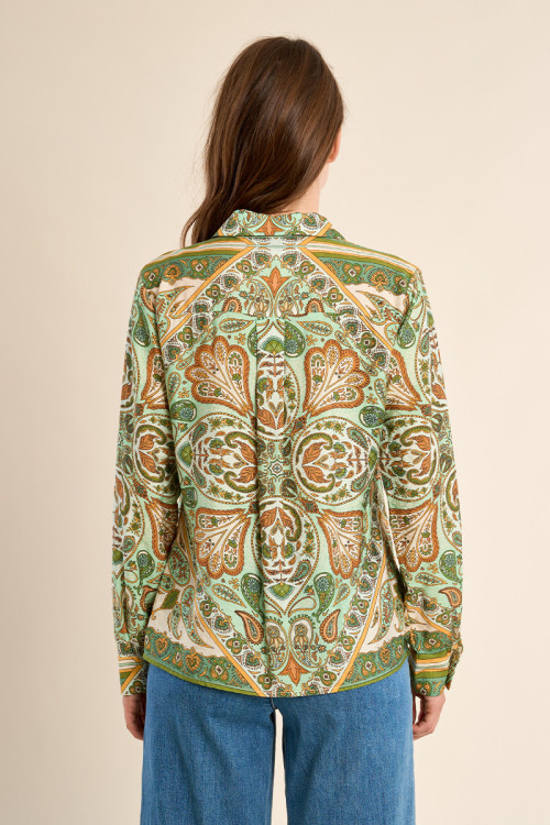 Chemise légère, imprimé foulard