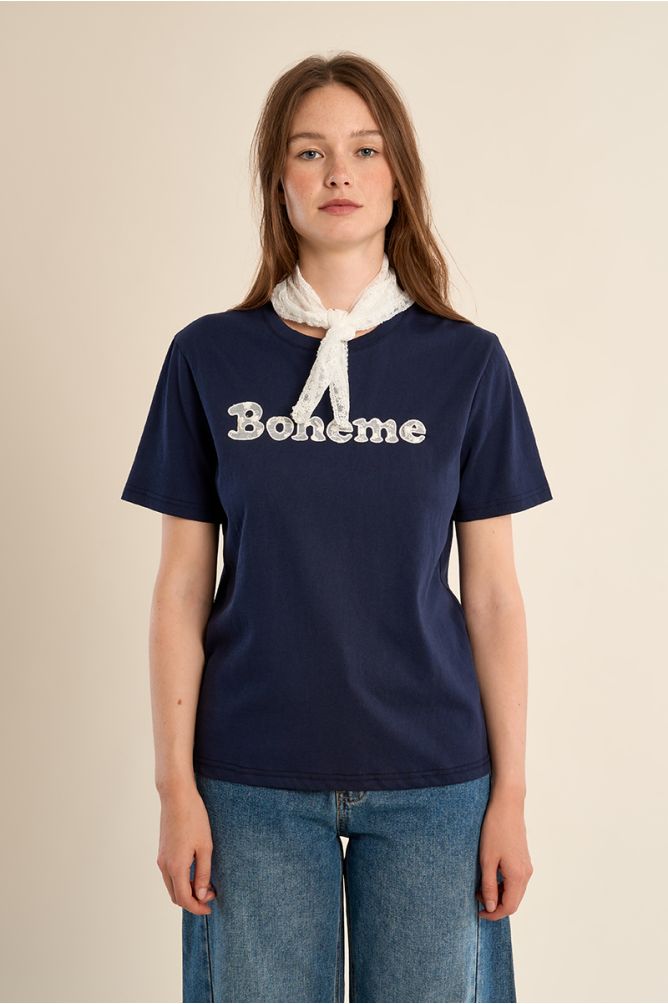 "Bohemian"" T-shirt with bandana