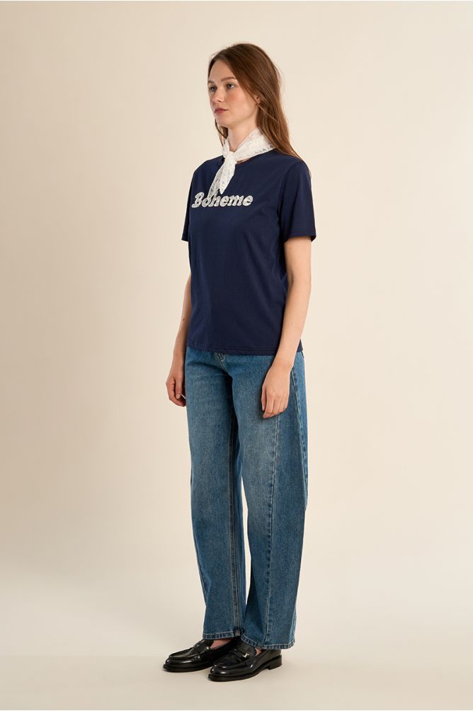 "Bohemian"" T-shirt with bandana
