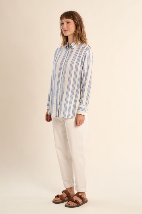 Cotton shirt, striped