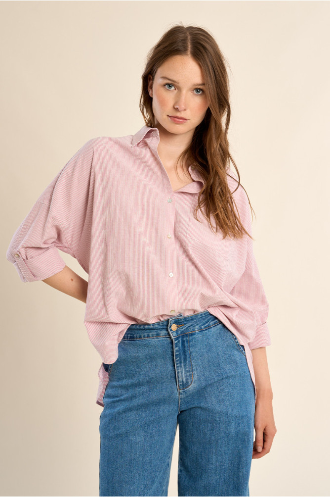 Cotton shirt, striped