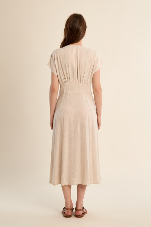 Midi dress, buttoned at the front