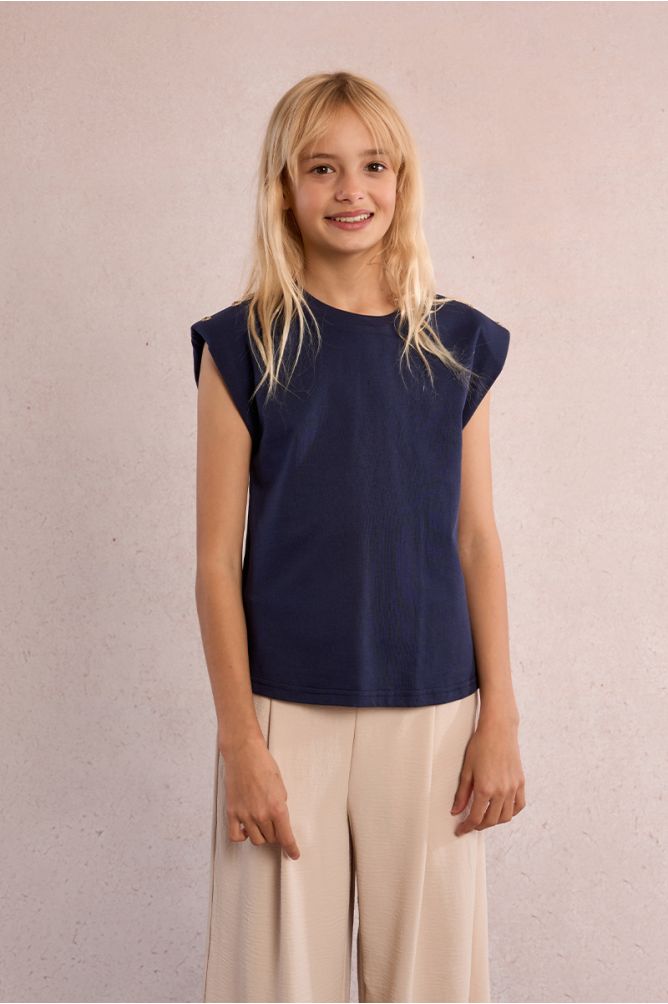 Epaulette T-shirt