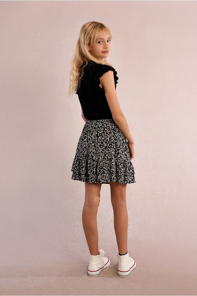 Jupe patineuse fleurie