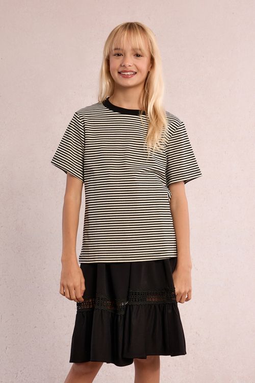 T-shirt rayé à cœur