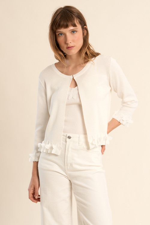 Cardigan ouvert, fantaisie