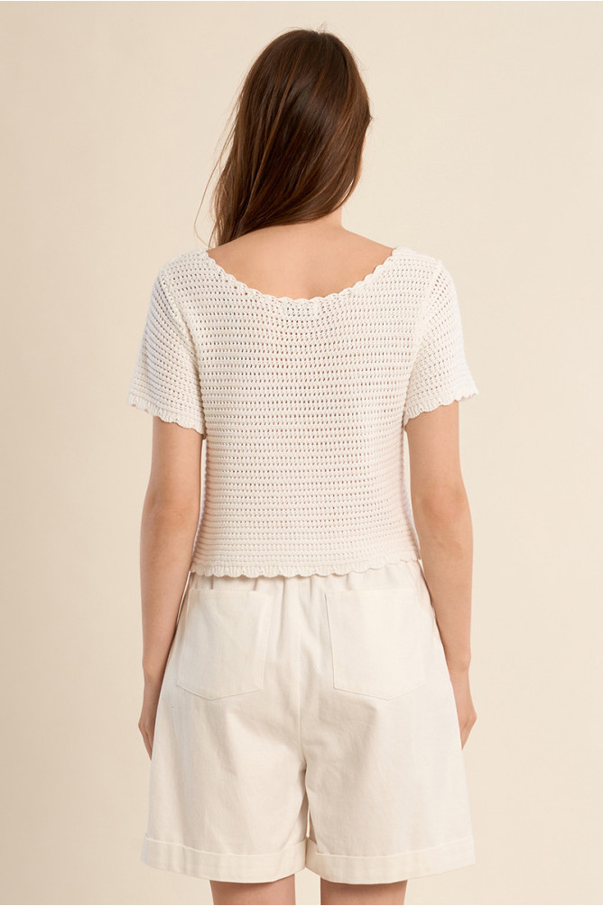 Gilet en maille crochet