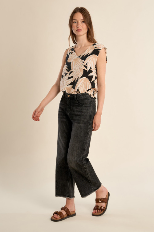 Floral print top