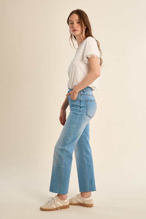 Pantalón de mujer vaquero, ¨Mom¨ fit.