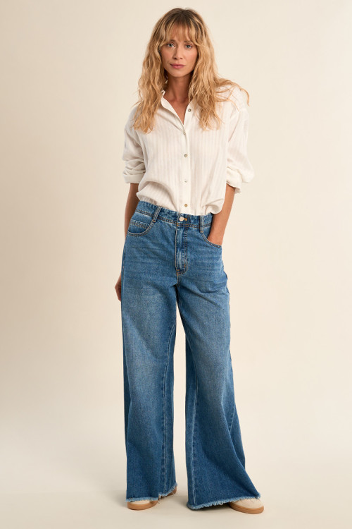 Denim large, évasé