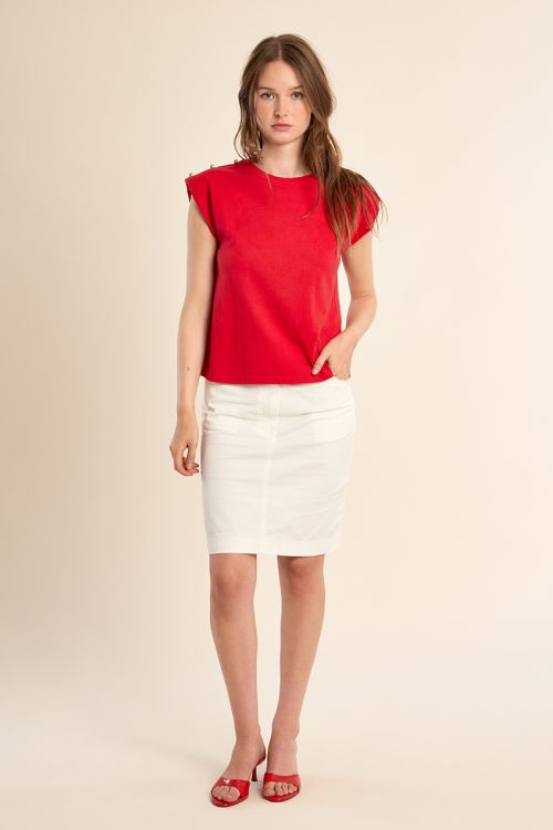 Epaulette T-shirt