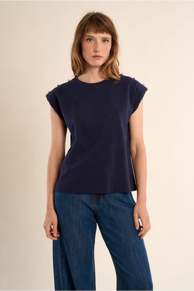 Epaulette T-shirt