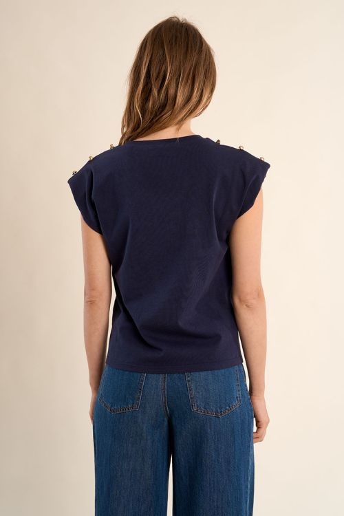 T-shirt à épaulettes