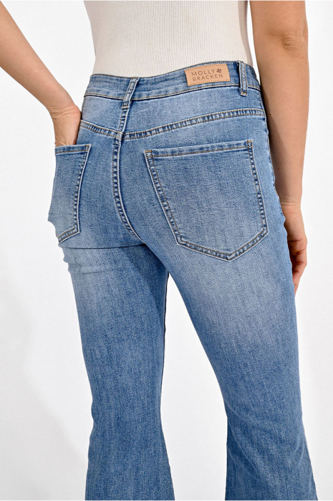 7/8 flared jeans