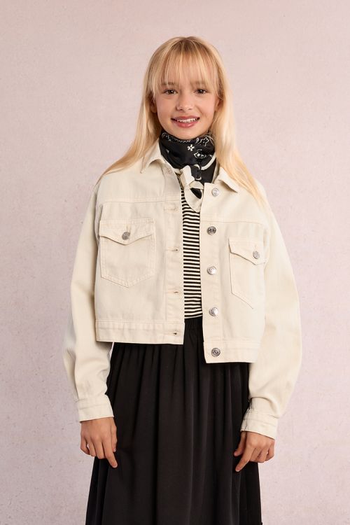Veste en jean crop