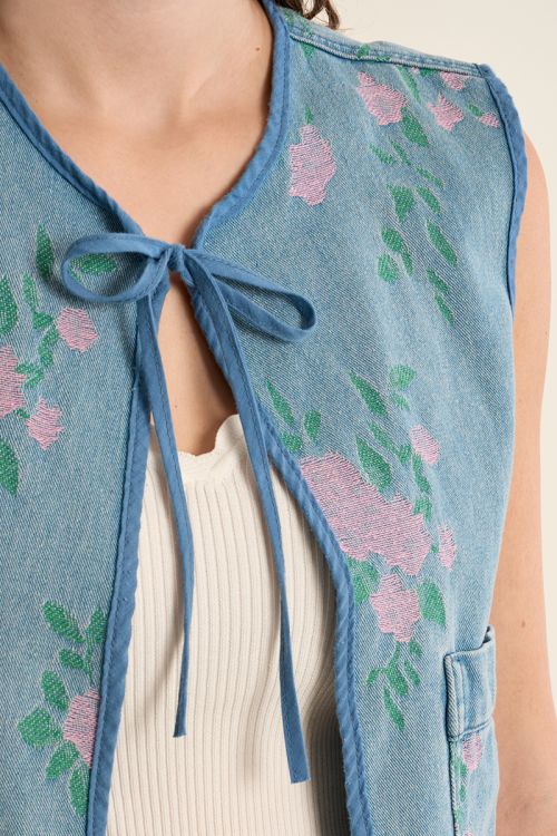 Quilted bolero, printed