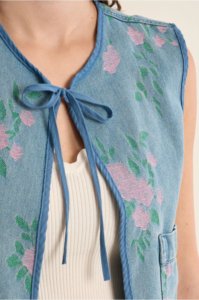 Quilted bolero, printed