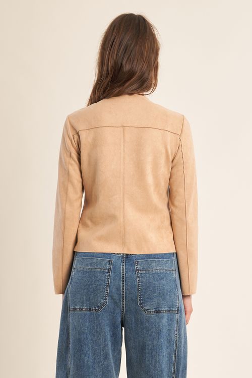 Short suede jacket