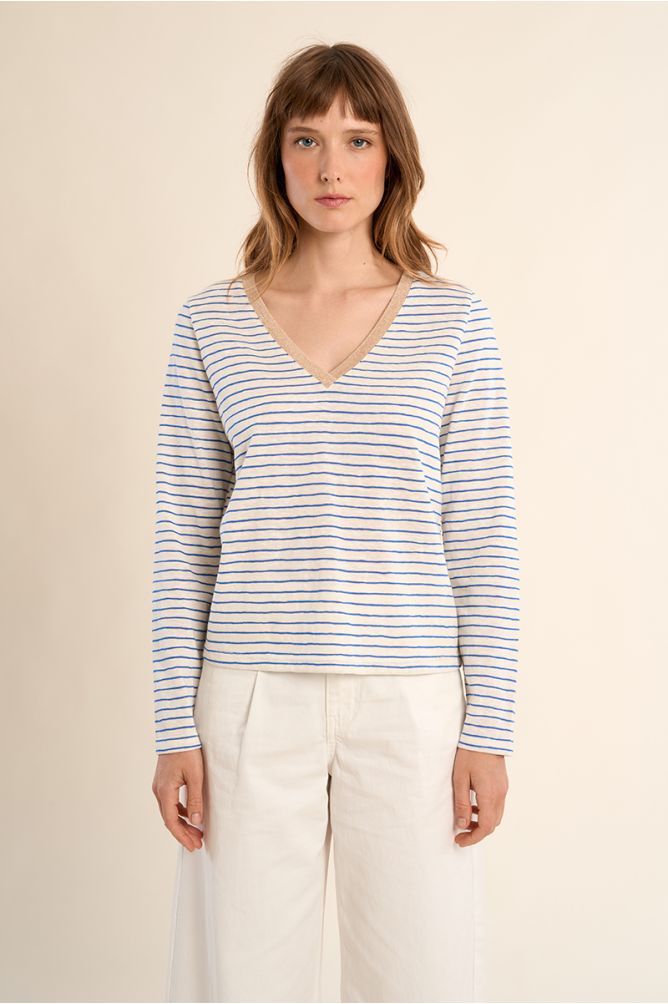 Sailor T-shirt, V-neck
