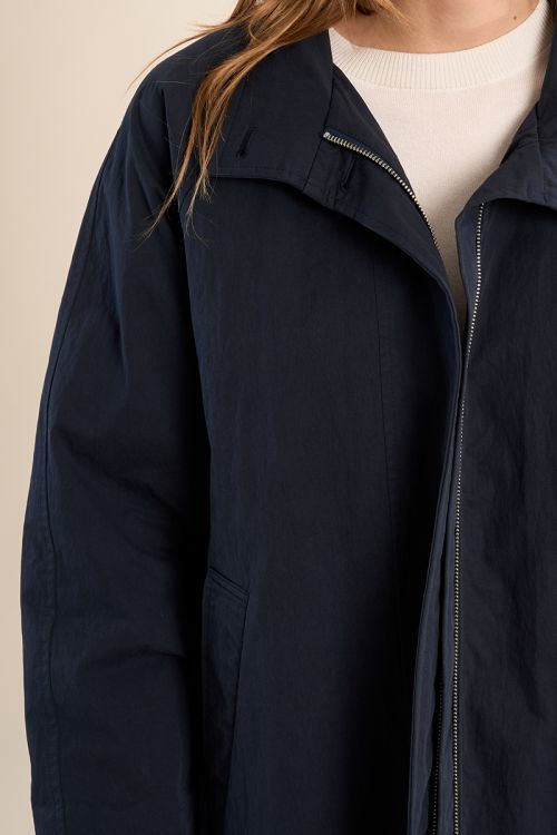 Short, oversized trench coat