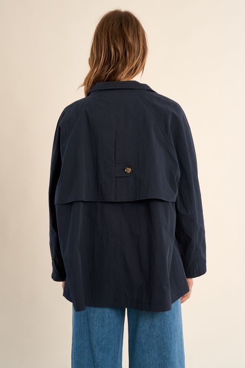 Short, oversized trench coat