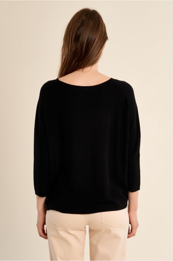 Jersey de mujer de manga larga, corte amplio.