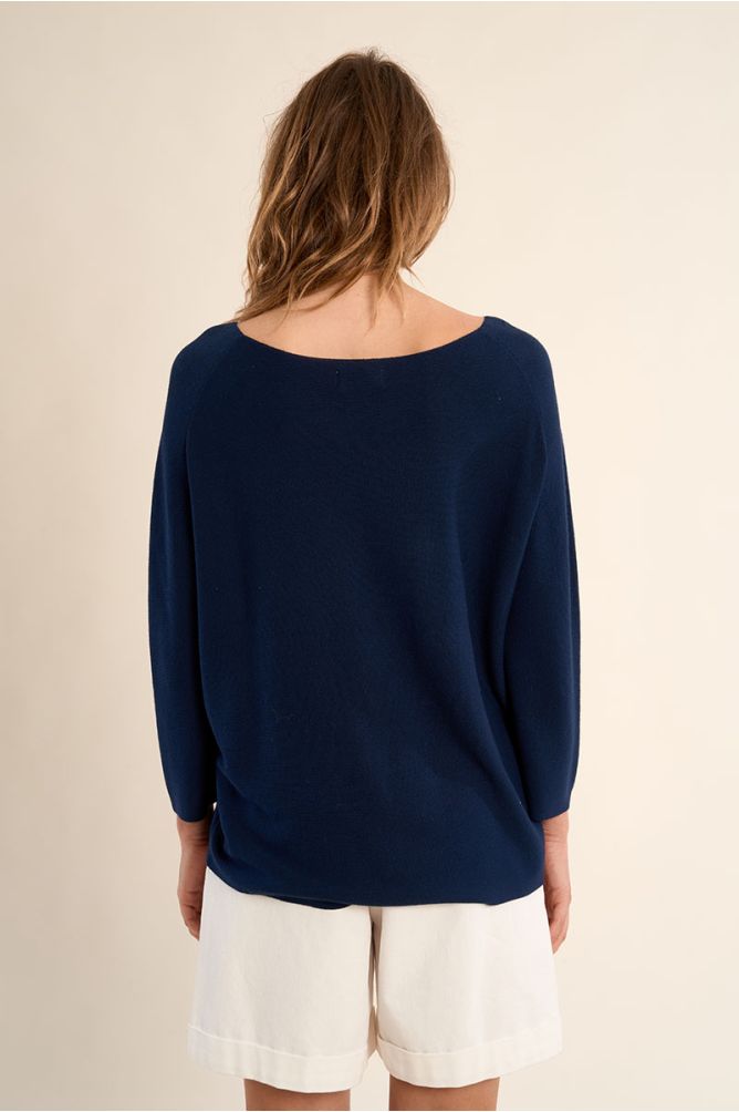 Jersey de mujer de manga larga, corte amplio.
