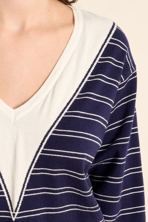 Pull en maille, col V