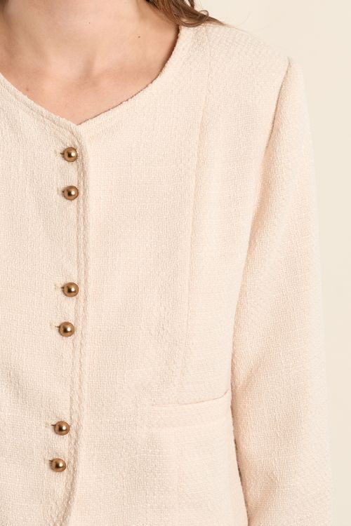 Veste courte, en tweed