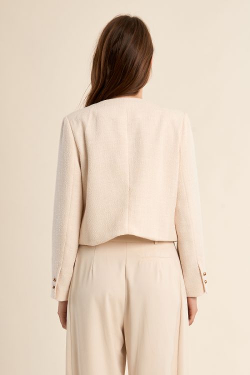 Veste courte, en tweed