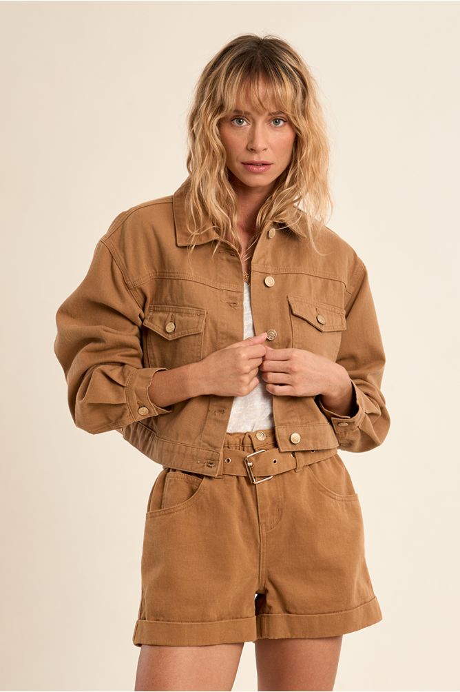 Short denim jacket