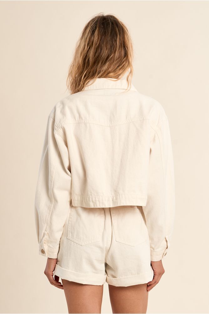 Short denim jacket