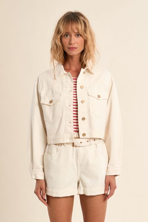 Short denim jacket