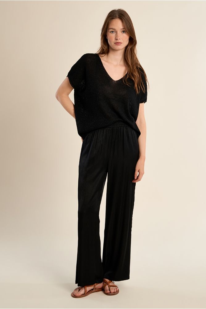 Pull sans manches en maille irisée