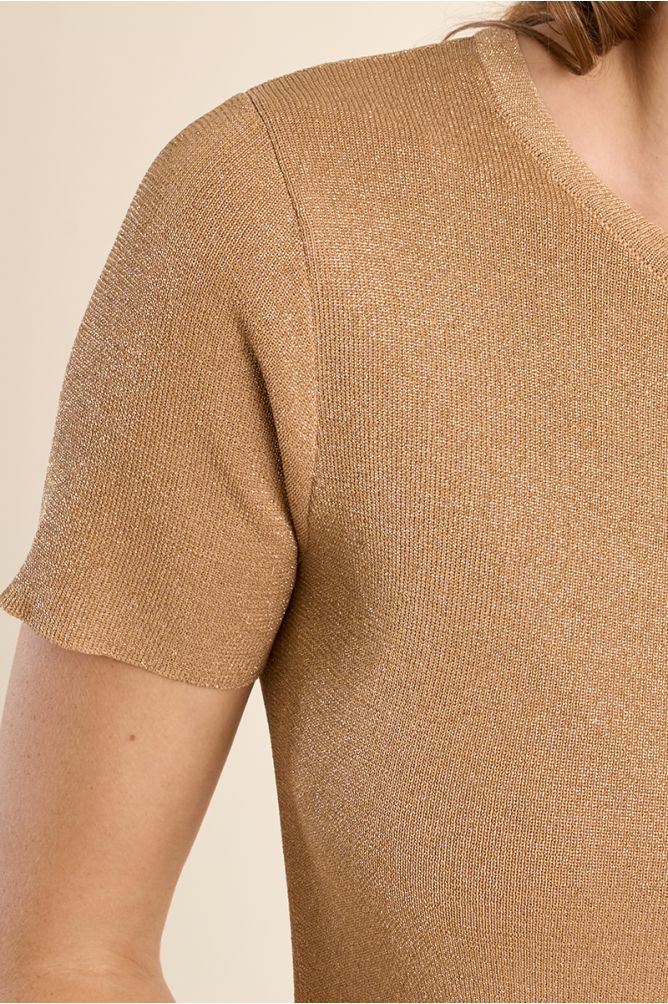 T-shirt en maille fine, irisé