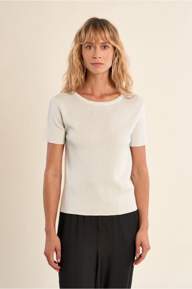T-shirt en maille fine, irisé