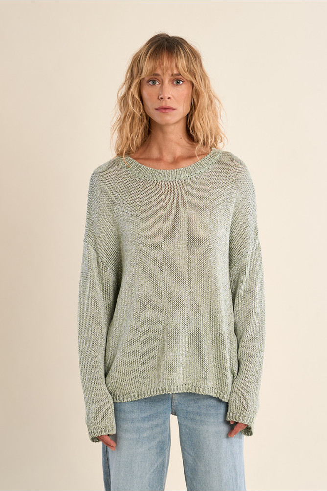 Pull en maille, col rond