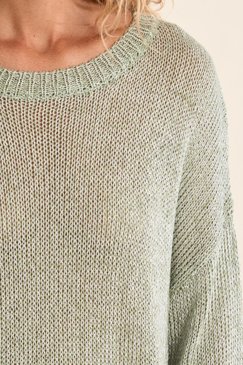 Pull en maille, col rond